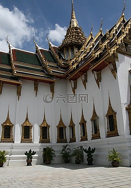寺,黃金,泰國