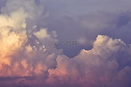 云,天空,多云