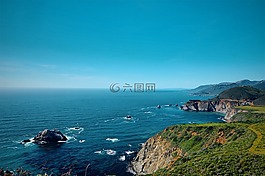藍(lán)色,天空,云