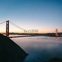結構,橋,海