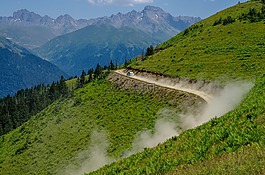 汽車,煙,路