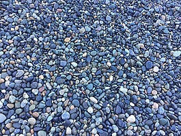鵝卵石,海灘,巖