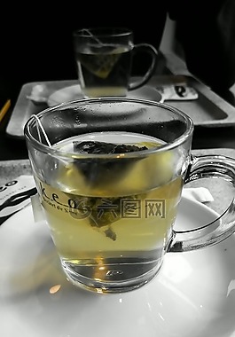 t恤,喝,玻璃