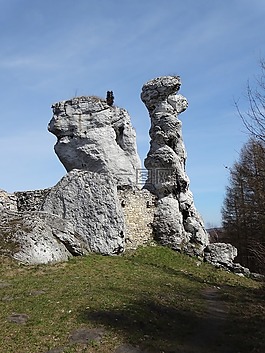 ogrodzieniec,波蘭,巖