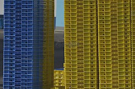 板條箱,塑料,堆疊
