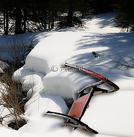 幻燈片,冬天,雪