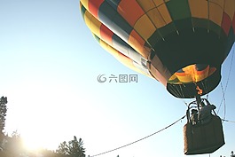 热气球,坐气球,空气