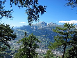 高山,瑞士,夏季