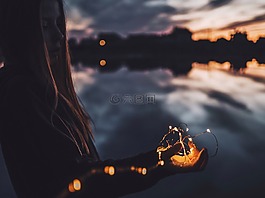 黑暗,云,天空