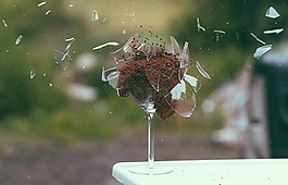 玻璃,玻璃,爆炸