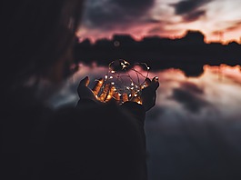 黑暗,云,天空