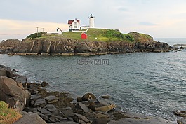 緬因州,燈塔,海