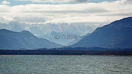 景觀,基姆湖,湖