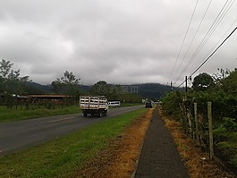 路,卡车,人行道上
