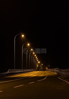 alder流的橋梁,黃昏,夜