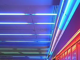 天花板照明,霓虹燈,氖
