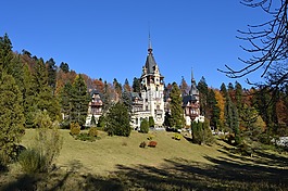 城堡,羅馬尼亞,藍(lán)色