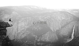 山,高原,云