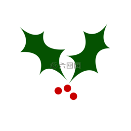 冬青,圣诞树,浆果