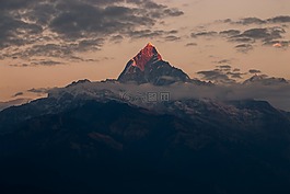 魚尾,尼泊爾,喜馬拉雅山