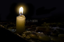 烛光,黑暗,火焰