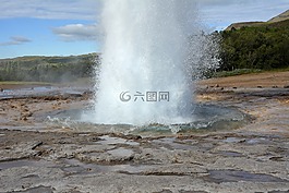 喷泉,strokkur,冰岛