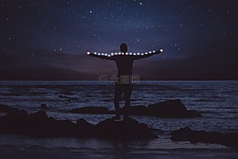 黑暗,云,天空