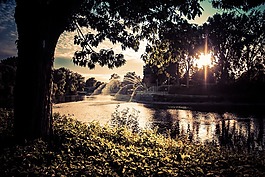 公園,噴泉,水龍卷
