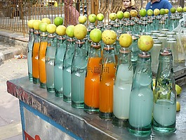 檸檬水,市場,印度
