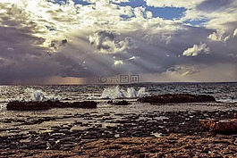 海,自然,天空