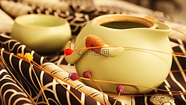 茶具,古風,暖色