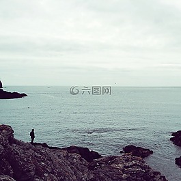 海洋,查看,海岸