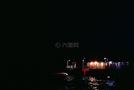 黑暗,夜,海
