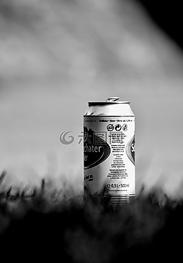 可以,啤酒,草