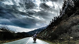 道路,賽車,陰天