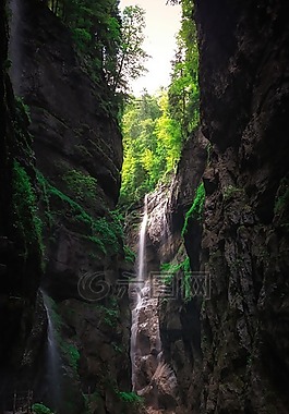 小山,巖,山