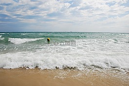海,波,海灘