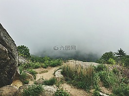 行人路,山,景觀