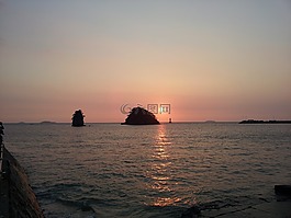 發(fā)光,海,日落