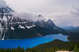 山,湖,樹