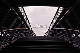 结构,行人天桥,楼梯