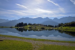 山,夏天,阿爾卑斯山