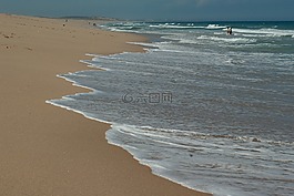 大西洋,海滩,潮