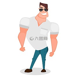 男子,體育,插圖