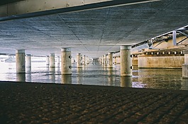 橋,混凝土,下面