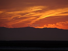 天空,晚上,黄昏