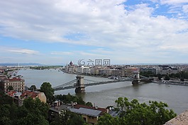 橋,天空,河