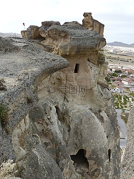 cavusin,岩,钙华