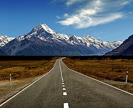 方式,公路,山