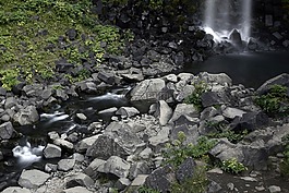 svartifoss,瀑布,景观